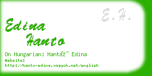 edina hanto business card